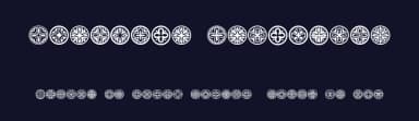 Circular Ornaments by Vladimir Nikolic — Dingbats Font — thumbnail 2