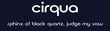 Cirqua by Steve Gardner — Sans Serif Font — thumbnail 2