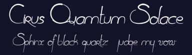 Cirus Quamtum Solace by Maelle.K | Thomas Boucherie — Script Handwritten Font — thumbnail 2