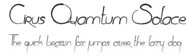 Cirus Quamtum Solace by Maelle.K | Thomas Boucherie — Script Handwritten Font — thumbnail 1