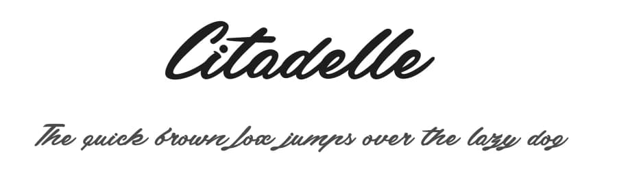 Citadelle by dcoxy - Greg Medina — Script Handwritten Font — preview 1