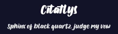 Citatlys by Maulana Creative — Script Handwritten Font — thumbnail 2