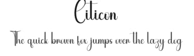 Citicon by Andi Moz — Script Handwritten Font — thumbnail 1