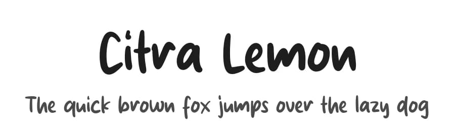Citra Lemon by Origin Type — Script Handwritten Font