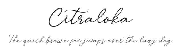 Citraloka by Nyalaapi — Script Handwritten Font