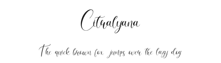 Citralyana by Basni.std — Script Handwritten Font