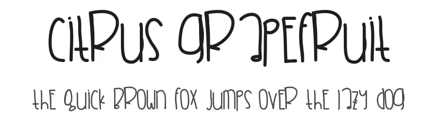 Citrus Grapefruit by Des Gomez — Script Handwritten Font