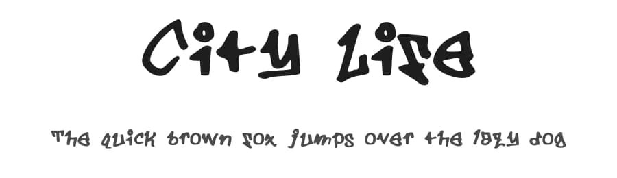 City Life by Andreas Marinos — Script Handwritten Font