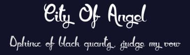 City Of Angel by dcoxy - Greg Medina — Script Handwritten Font — thumbnail 2