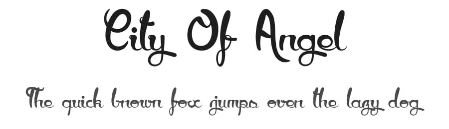 City Of Angel by dcoxy - Greg Medina — Script Handwritten Font
