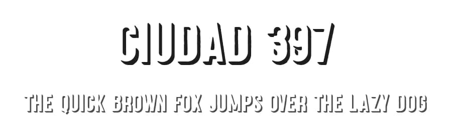Ciudad 397 by Woodcutter — Sans Serif Font
