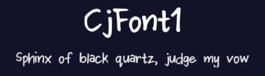 CjFont1 by Caj Mrcs — Script Handwritten Font — thumbnail 2