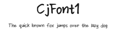 CjFont1 by Caj Mrcs — Script Handwritten Font — thumbnail 1