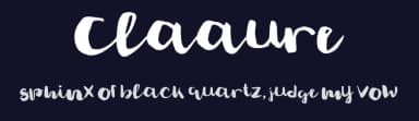 Claaure by madeDeduk — Script Handwritten Font — thumbnail 2