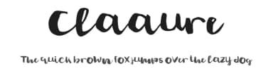 Claaure by madeDeduk — Script Handwritten Font — thumbnail 1