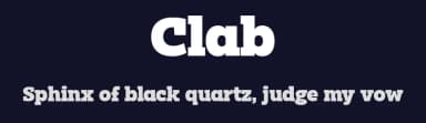 Clab by Eko Bimantara — Serif Font — thumbnail 2