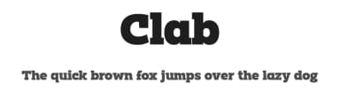 Clab by Eko Bimantara — Serif Font — thumbnail 1