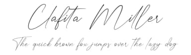 Clafita Miller by RantautypeStudio — Script Handwritten Font — thumbnail 1