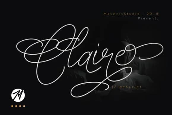 Claire Script Font by Mas Anis — Script Handwritten Font