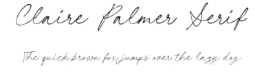Claire Palmer Serif by Letterhend Studio — Serif Font — thumbnail 1