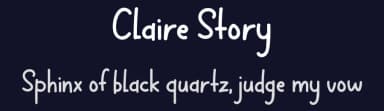 Claire Story by Tokopress — Script Handwritten Font — thumbnail 2