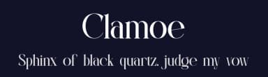 Clamoe by Slide Shoot Type — Serif Font — thumbnail 2