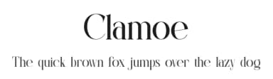 Clamoe by Slide Shoot Type — Serif Font — thumbnail 1