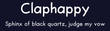 Claphappy by Kate Matheson — Script Handwritten Font — thumbnail 2