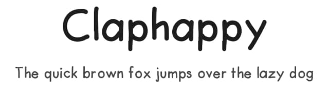 Claphappy by Kate Matheson — Script Handwritten Font