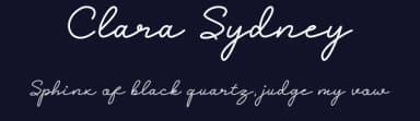 Clara Sydney by Sereneowl — Script Handwritten Font — thumbnail 2