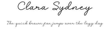 Clara Sydney by Sereneowl — Script Handwritten Font — thumbnail 1