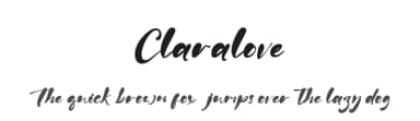 Claralove by Kong Font — Script Handwritten Font — thumbnail 1