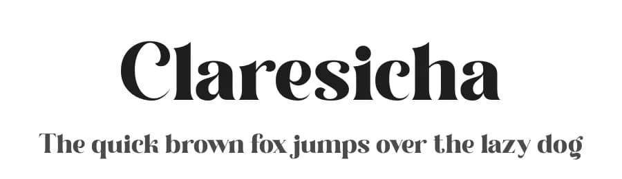 Claresicha by Kong Font — Serif Font