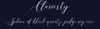 Clariesty by Makashi — Script Handwritten Font — thumbnail 2