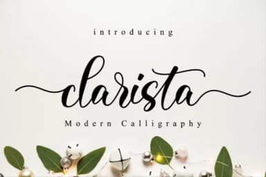 Clarista Script Font by NissaStudio — Script Handwritten Font — thumbnail 1