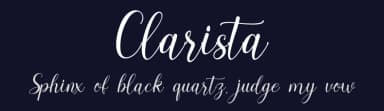 Clarista by Winarko — Script Handwritten Font — thumbnail 2