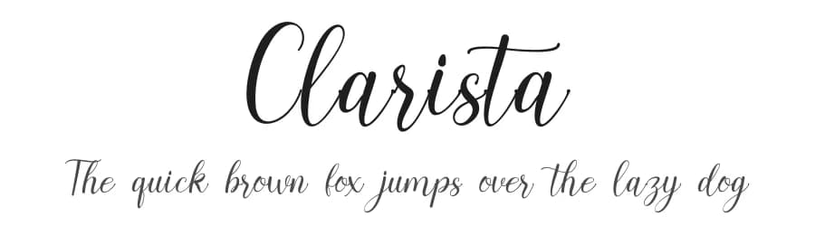 Clarista by Winarko — Script Handwritten Font — preview 1