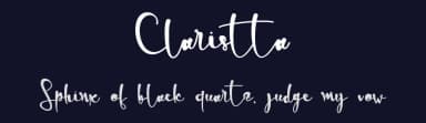Claristta by Harjuno Kristanto — Script Handwritten Font — thumbnail 2