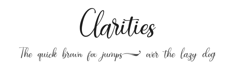 Clarities by Rochart Studio — Script Handwritten Font