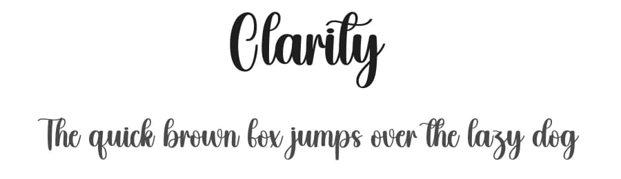 Clarity by Scratchones — Script Handwritten Font
