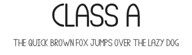 Class A by Tom Sayers — Sans Serif Font — thumbnail 1