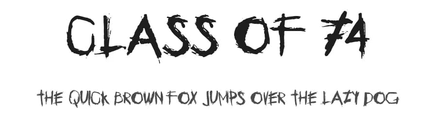 Class of 74 by Woodcutter — Script Handwritten Font — preview 1