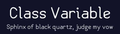 Class Variable by Walter E Stewart — Sans Serif Font — thumbnail 2