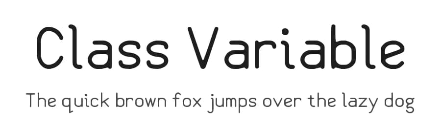 Class Variable by Walter E Stewart — Sans Serif Font — preview 1
