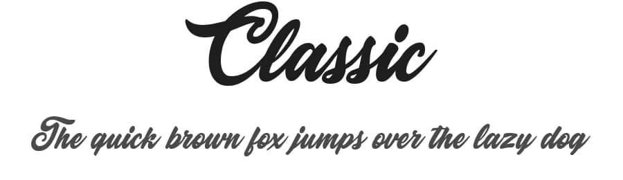 Classic by Billy Argel Fonts ® — Script Handwritten Font