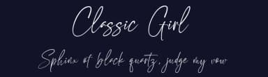 Classic Girl by Romi Rahmadi — Script Handwritten Font — thumbnail 2