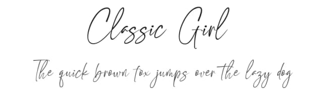 Classic Girl by Romi Rahmadi — Script Handwritten Font