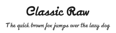 Classic Raw by RAW inc — Script Handwritten Font — thumbnail 1