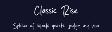Classic Rise by MJType — Script Handwritten Font — thumbnail 2