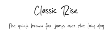 Classic Rise by MJType — Script Handwritten Font — thumbnail 1